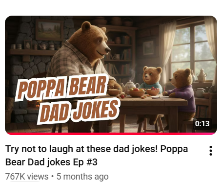Poppa Bear Dad Jokes thumbnail